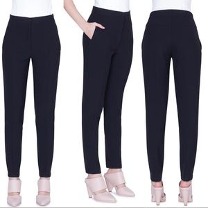 Akris Punto Jogger Style Paper Bag Black Pant